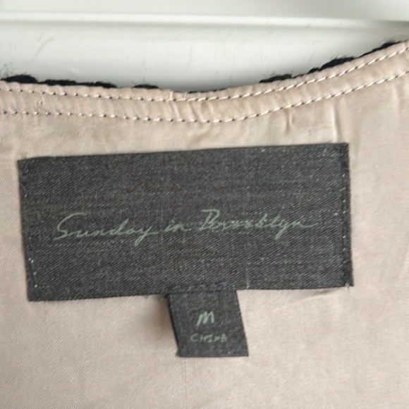 Beautiful lace jacket with satin like fabric underneath. 30 inches long - Picture 4 of 4